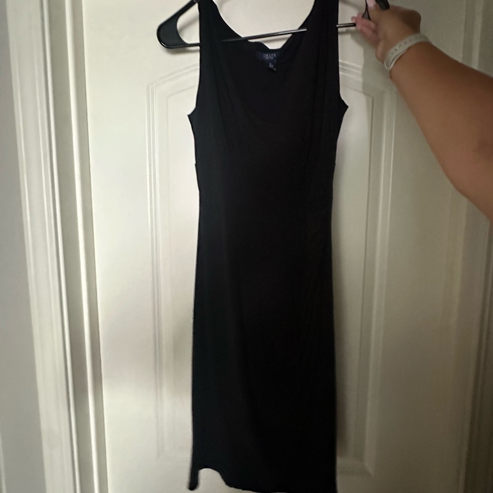 Chaps Black Dress